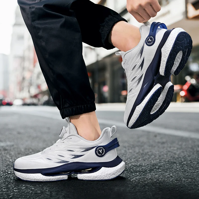 Men'S Shoes For Sale - 耐衝撃性快適な屋外ランニングフィットネストレーニングエクササイズスニーカー Size38-45 ホット販売メンズカジュアルシューズ 2025