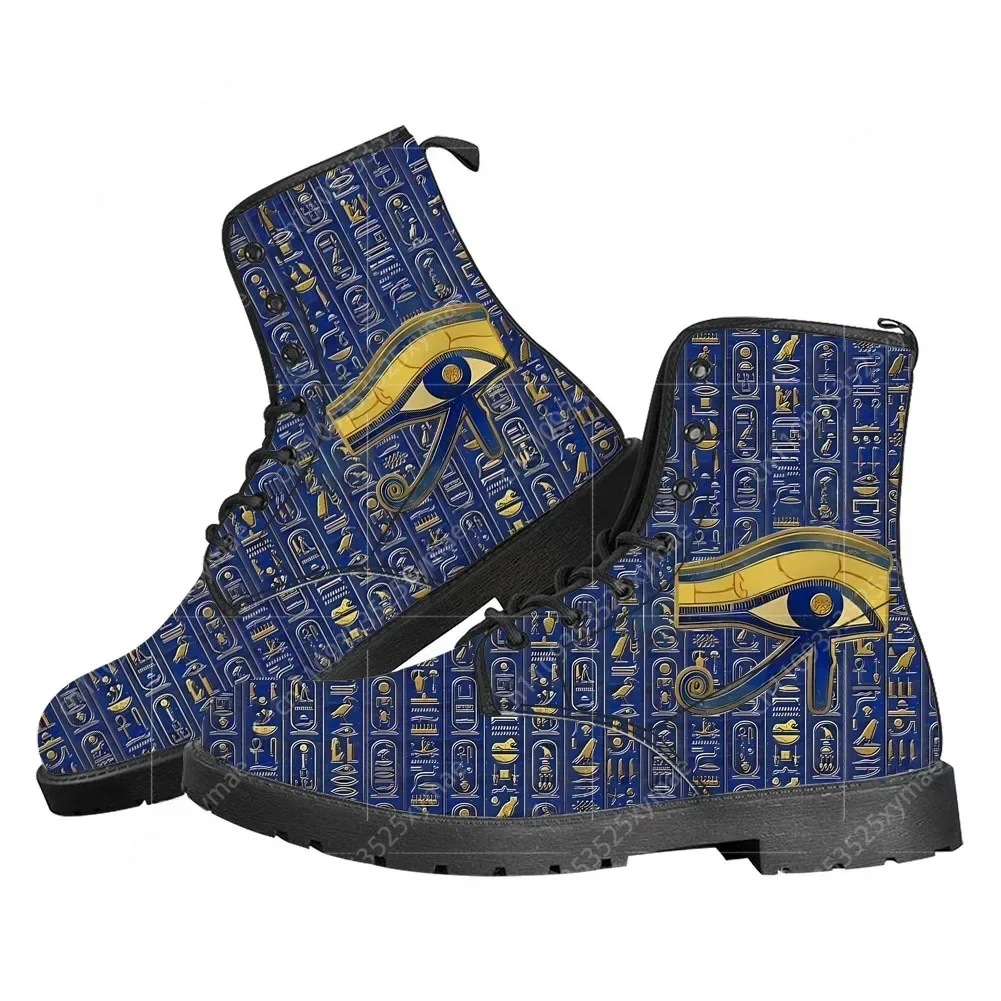 Men Shoes Egypt - ホルス エジプトの神 エジプトの目 カジュアルブーツ メンズ レディース