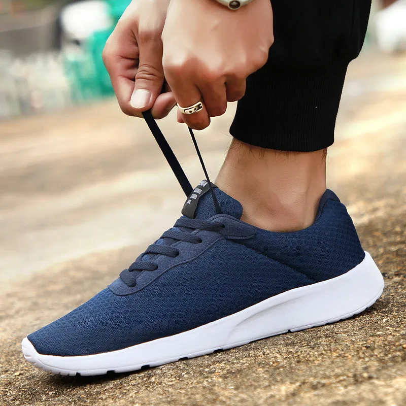 Men Shoes Clearance - 通気性メッシュメンズ大きいサイズ 36-48 スポーツシューズ超軽量滑り止めクッションカジュアルスニーカー余分クリアランスセール