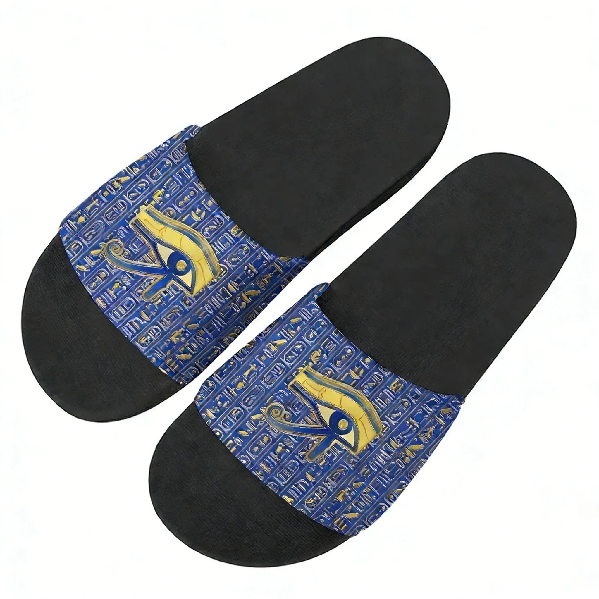 Men Shoes Egypt - ホルスエジプト神のエジプトの目スリッパホームウォーターシューズ男性女性ティーンエイジャービーチプールサンダルカスタムサマースリッパ