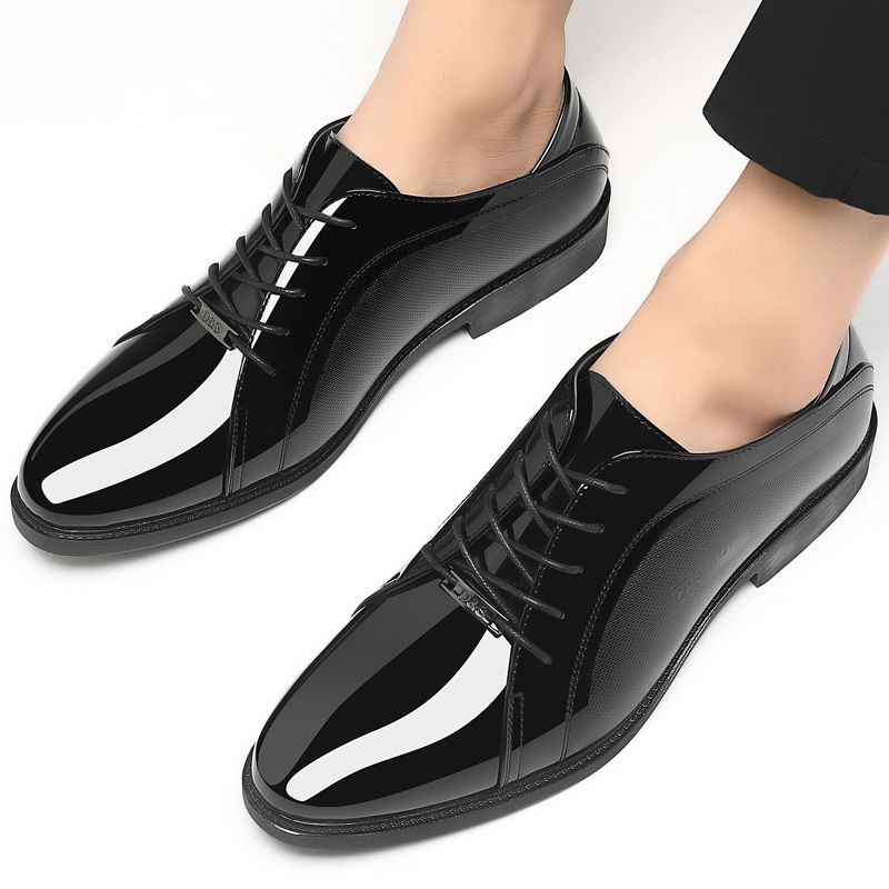 Men Shoes Clearance - 明るい黒色の紳士靴、男性用、春秋、高級デザイナー、カジュアル、ビジネス、パーティー、格安クリアランス、39サイズ、メンズフォーマルシューズ