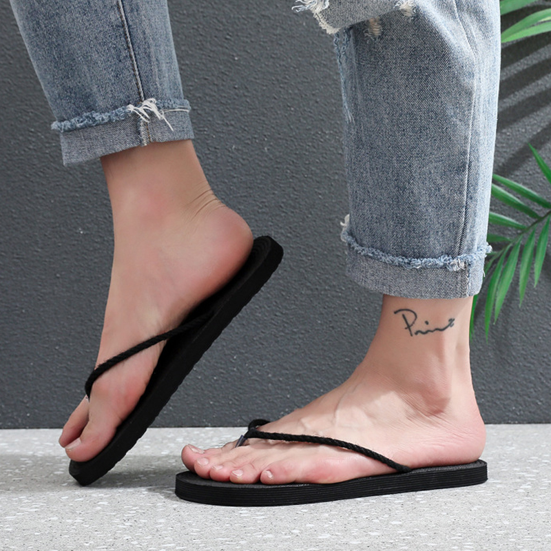 Men'S Shoes Daily Use - 男性用カジュアルビーチサンダル、夏用滑り止めフラットスライド、男性用スリッパ、室内履き、パントゥフルオム