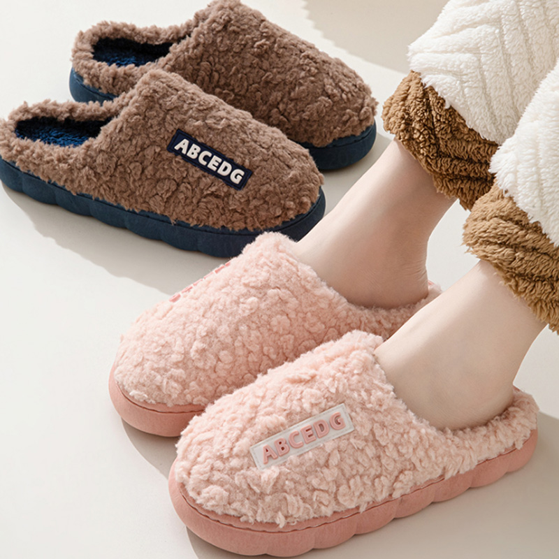 Men'S Shoes Popular - トレンド冬用カップル室内用滑り止め付きメンズ・レディース兼用ビーチサンダル、暖かいスリッパ、ホームスライド、カジュアル寝室用ソフトコンフォートシューズ