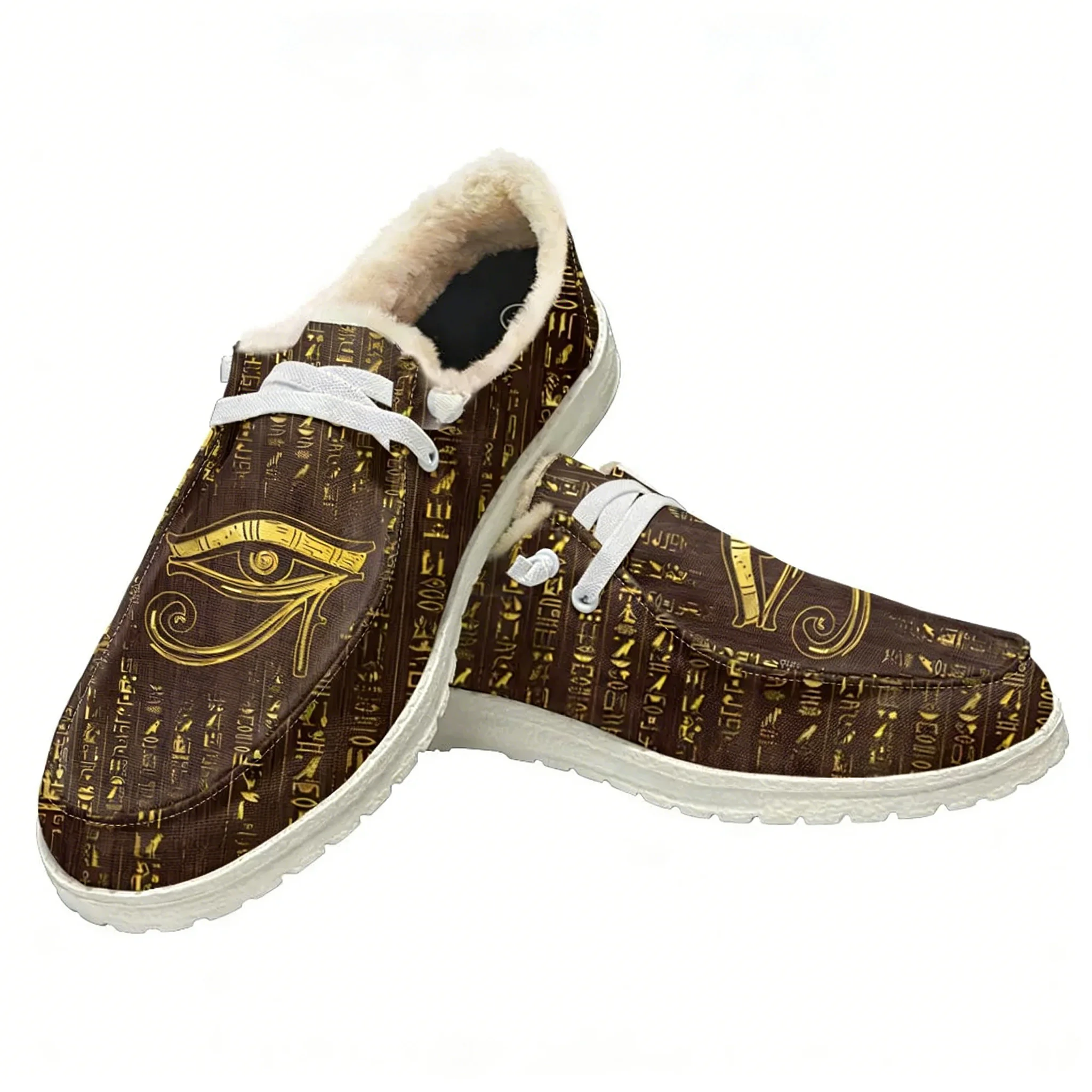 Men Shoes Egypt - エジプトの神ホルスのぬいぐるみカジュアルシューズ フラットシューズ 男女兼用 通気性のある軽量アウトドアシューズ カスタムメイドシューズ