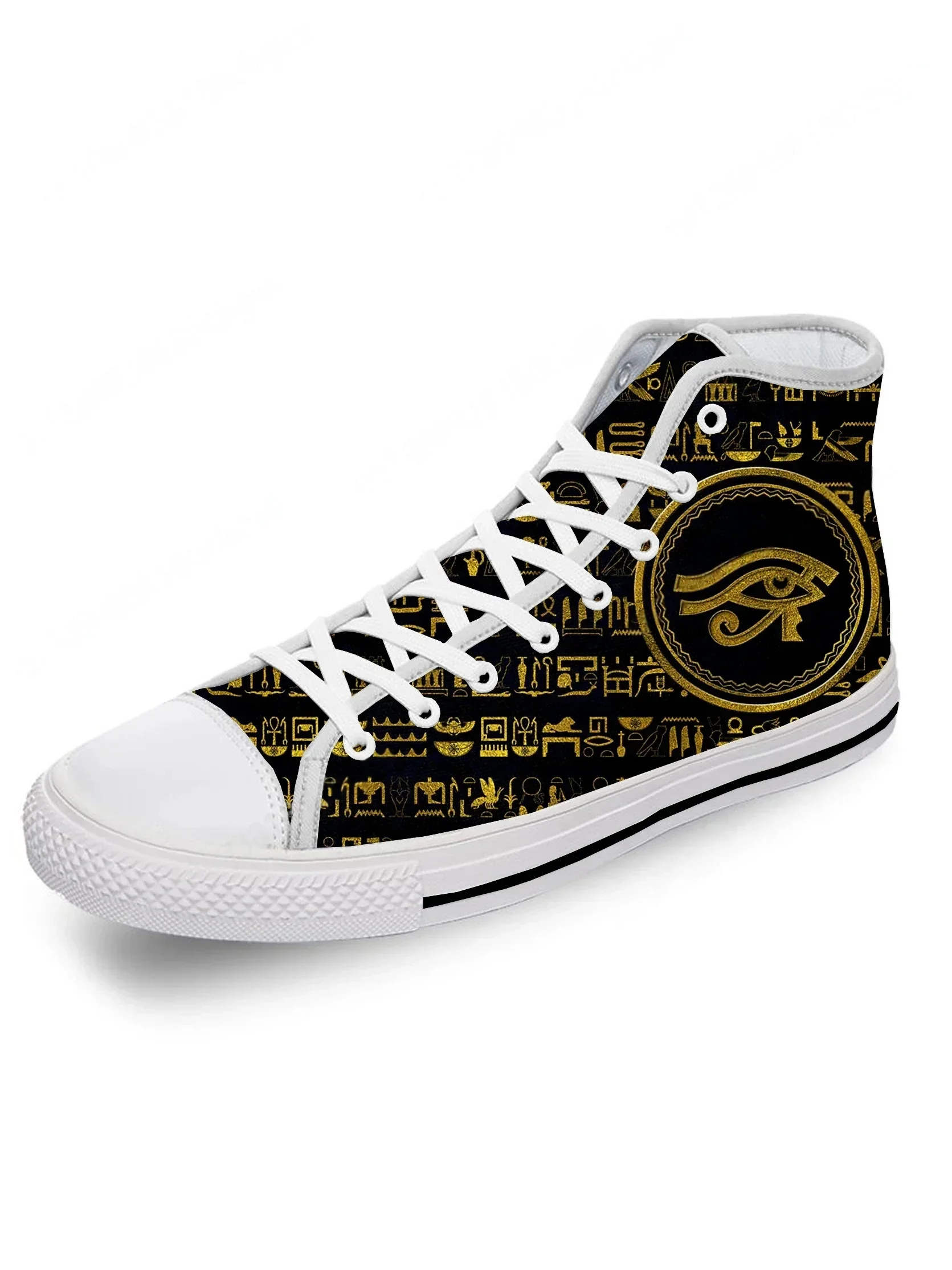 ホルスエジプト神の目エジプト白い布ファッション 3D プリン - Men Shoes Egypt のレビューと価格