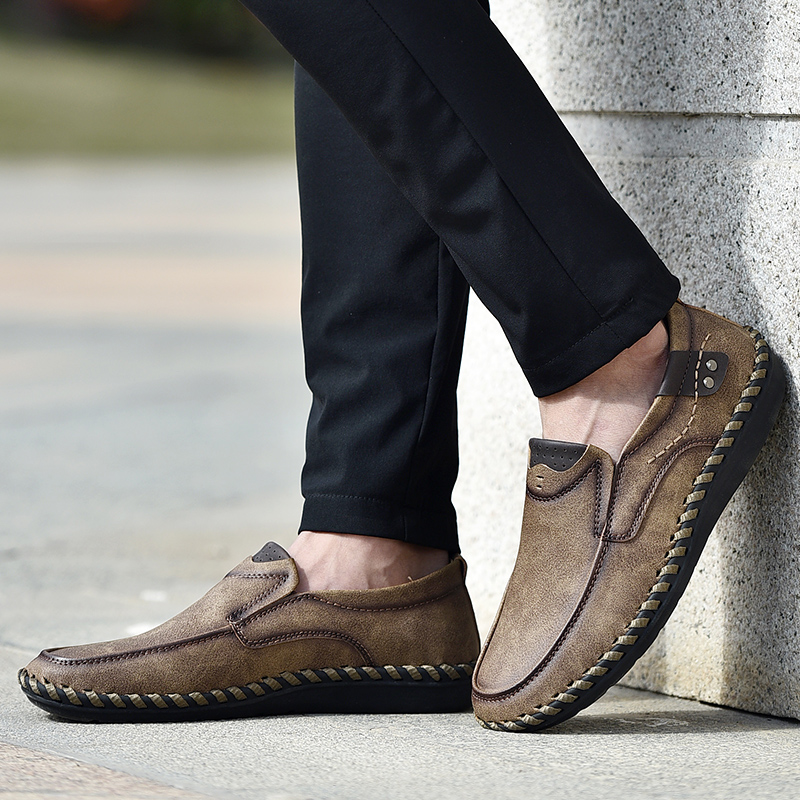 100% 牛革カジュアルスニーカーメンズスポーツシューズ通気 - Men Shoes Under 100 のレビューと価格