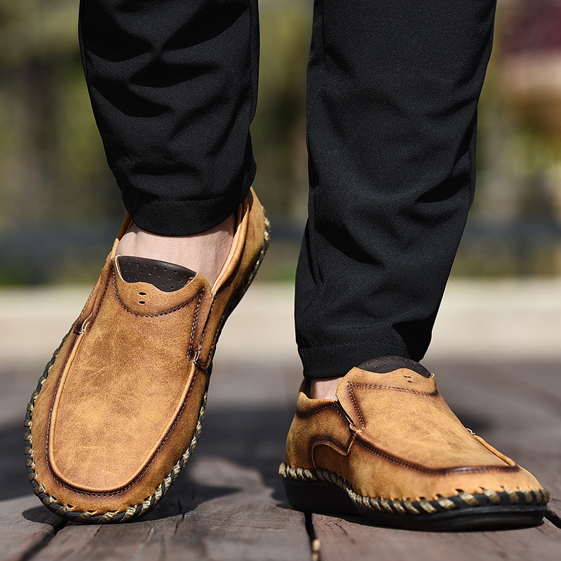 100% 牛革カジュアルスニーカーメンズスポーツシューズ通気 - Men Shoes Under 100 のレビューと価格