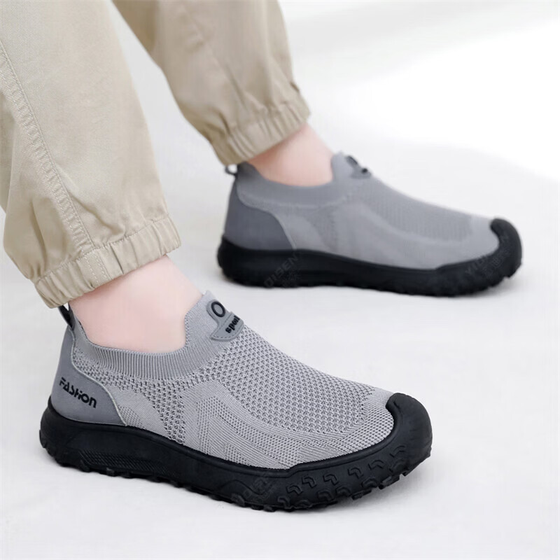 夏のメンズカジュアルシューズ弾性スリップオンデザイン衝突防止 - Men'S Shoes Popular のレビューと価格