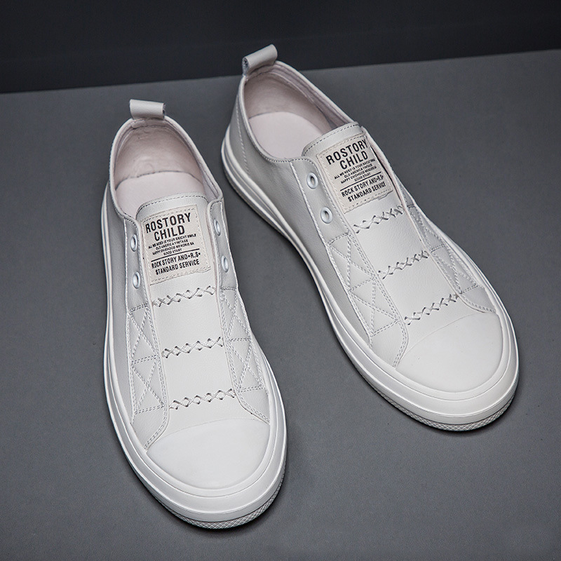 若い男性のための本革の靴,柔らかく平らな牛革の靴,カジュアル - Men Shoes Under 100 のレビューと価格