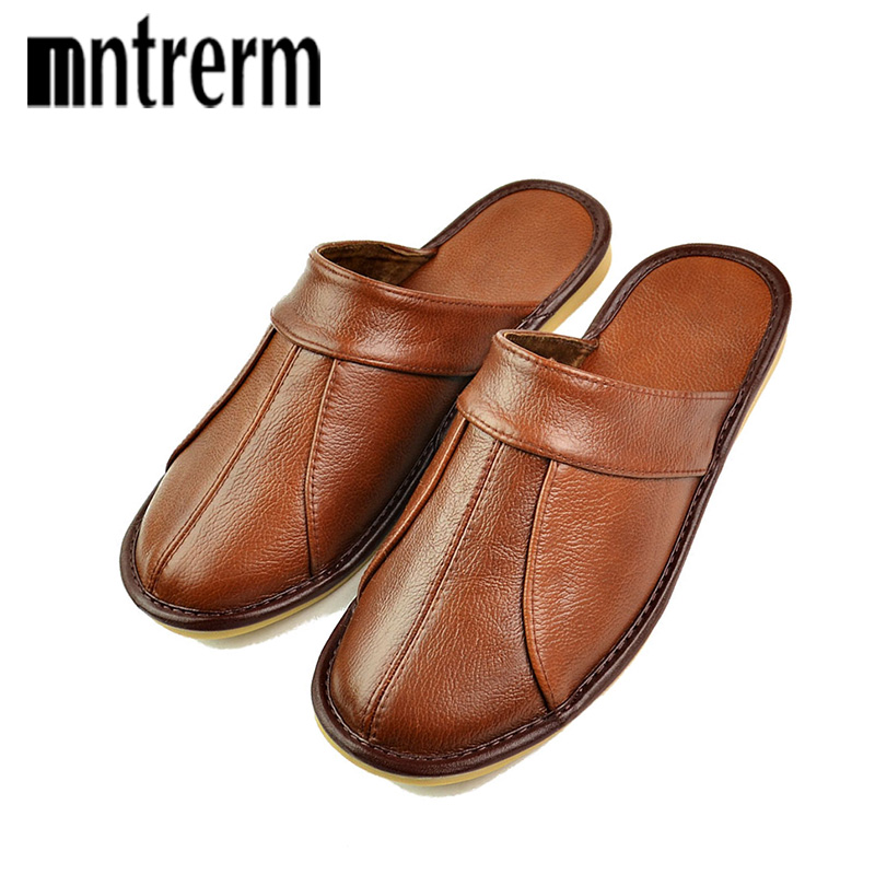 Mntrerm-メンズ100% 牛革レザースリッパ,快適で柔 - Men Shoes Under 100 のレビューと価格