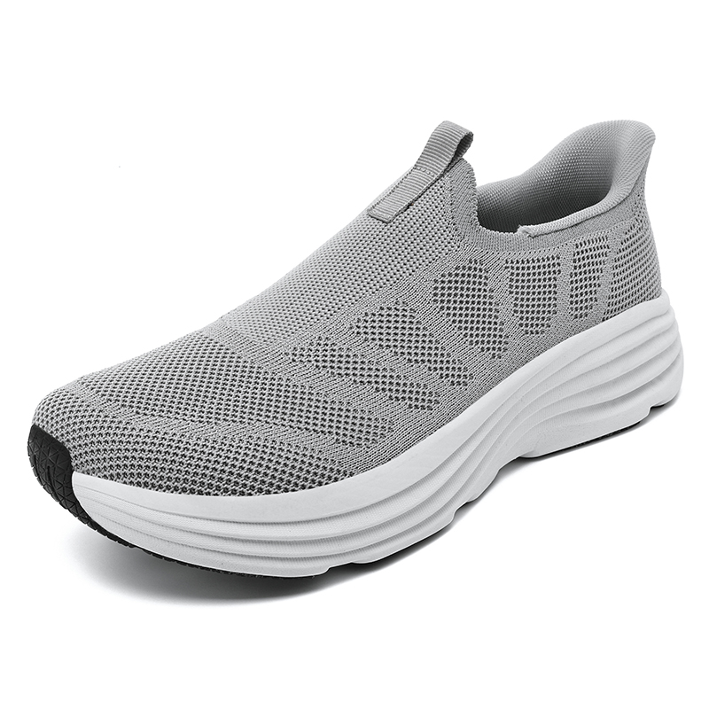 男性靴スニーカー通気性メッシュスリップオンランニングシューズ - Men'S Shoes For Running のレビューと価格