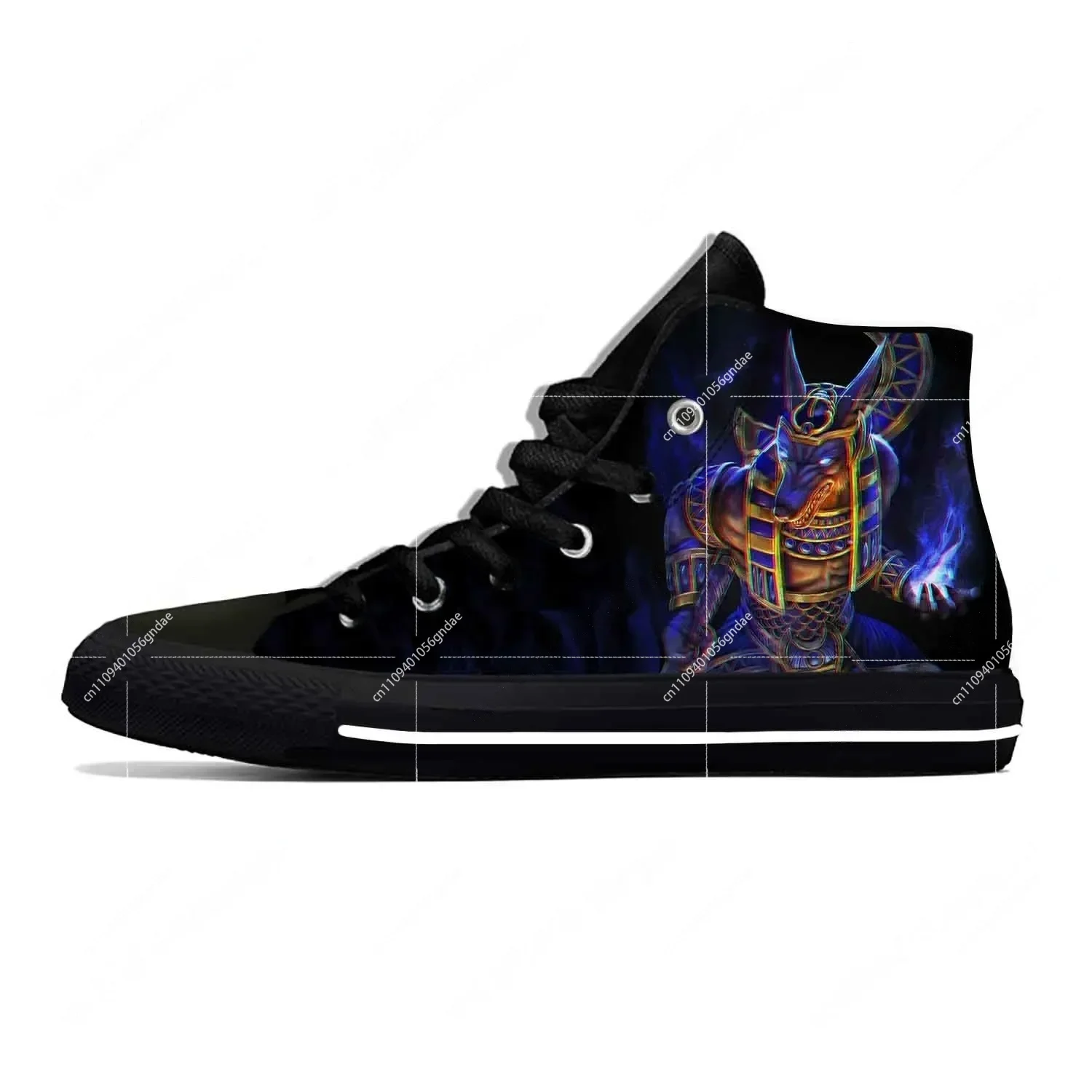 アヌビス古代エジプトエジプト神面白いファッションカジュアル布 - Men Shoes Egypt のレビューと価格