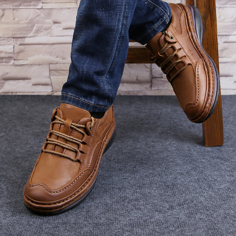 男性の本物のレザーシューズビジネスフォーマル靴100% 牛革 - Men Shoes Under 100 のレビューと価格