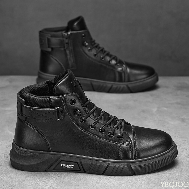 新しい春と秋のシンプルで快適なハイカットメンズシューズ、カジ - Men'S Shoes Popular のレビューと価格