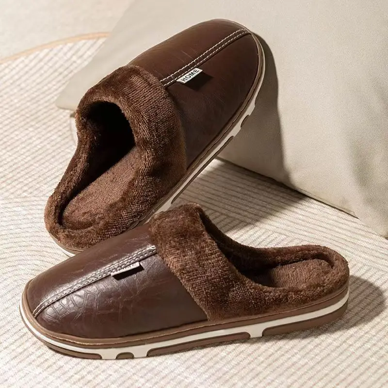 メンズビッグサイズ冬用スリッパ室内PUレザー家庭用防水ふわふ - Men'S Shoes Hugo Boss のレビューと価格
