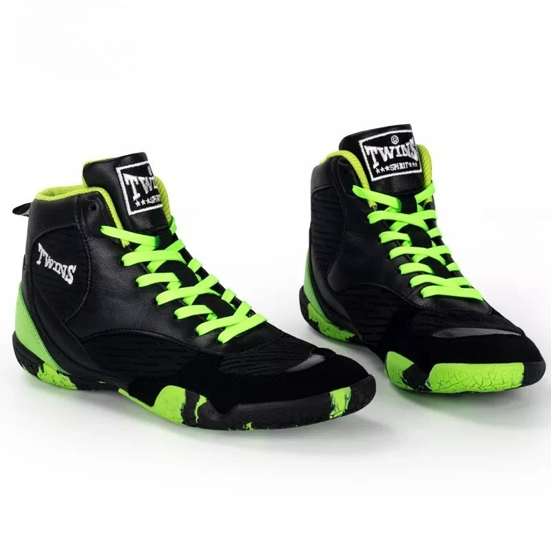 プロレスブーツ男性用女性用ブラックホワイトボクシングスニーカ - Men Shoes Vs Women のレビューと価格