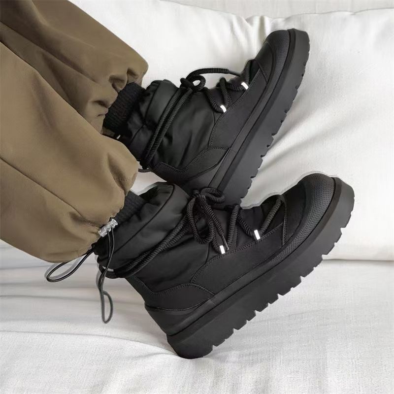 デザイナー新作メンズスノーブーツ冬用ハイカットアンクルブーツ - Men'S Shoes Popular のレビューと価格