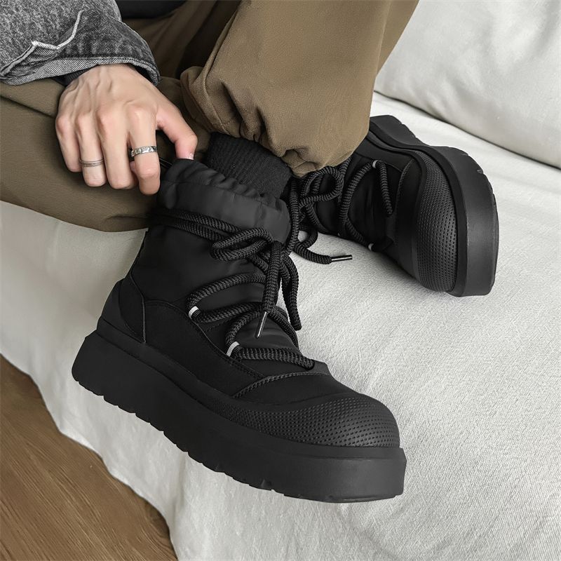 デザイナー新作メンズスノーブーツ冬用ハイカットアンクルブーツ - Men'S Shoes Popular のレビューと価格