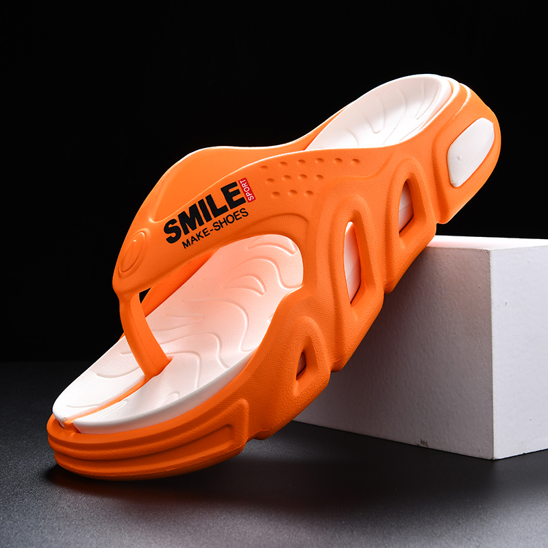 夏オレンジプラットフォームスリッパ男性快適なソフトメンズビー - Men'S Shoes Daily Use のレビューと価格