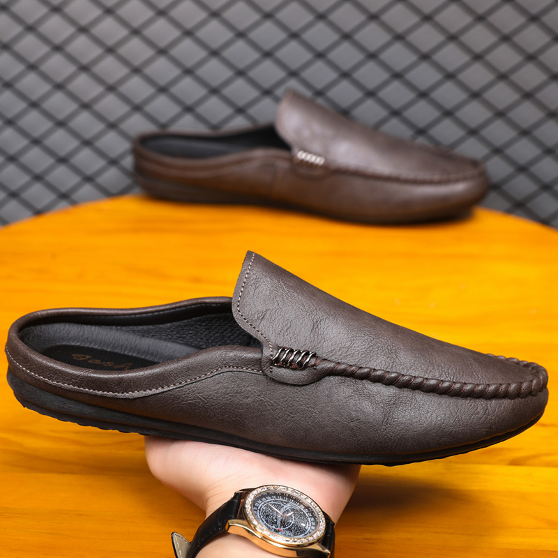 メンズハーフシューズ、快適なPUレザーカジュアルシューズ、メ - Men'S Shoes For Sale のレビューと価格