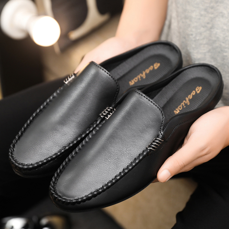 メンズハーフシューズ、快適なPUレザーカジュアルシューズ、メ - Men'S Shoes For Sale のレビューと価格