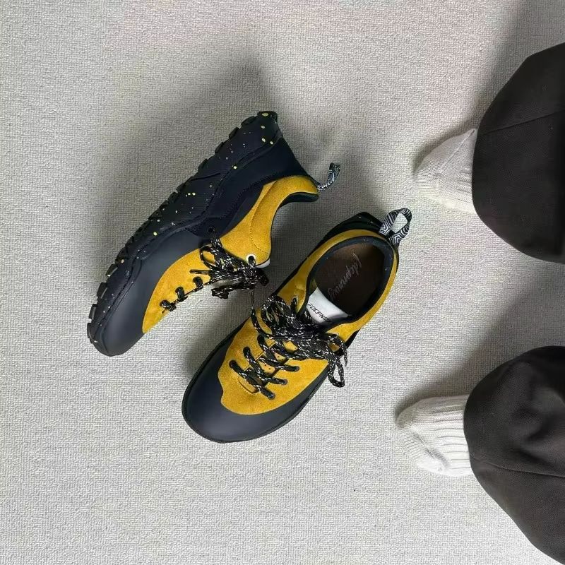 プロのウェイトリフティングトレーニングシューズ男性黒黄色スク - Men'S Shoes Yellow And Black のレビューと価格