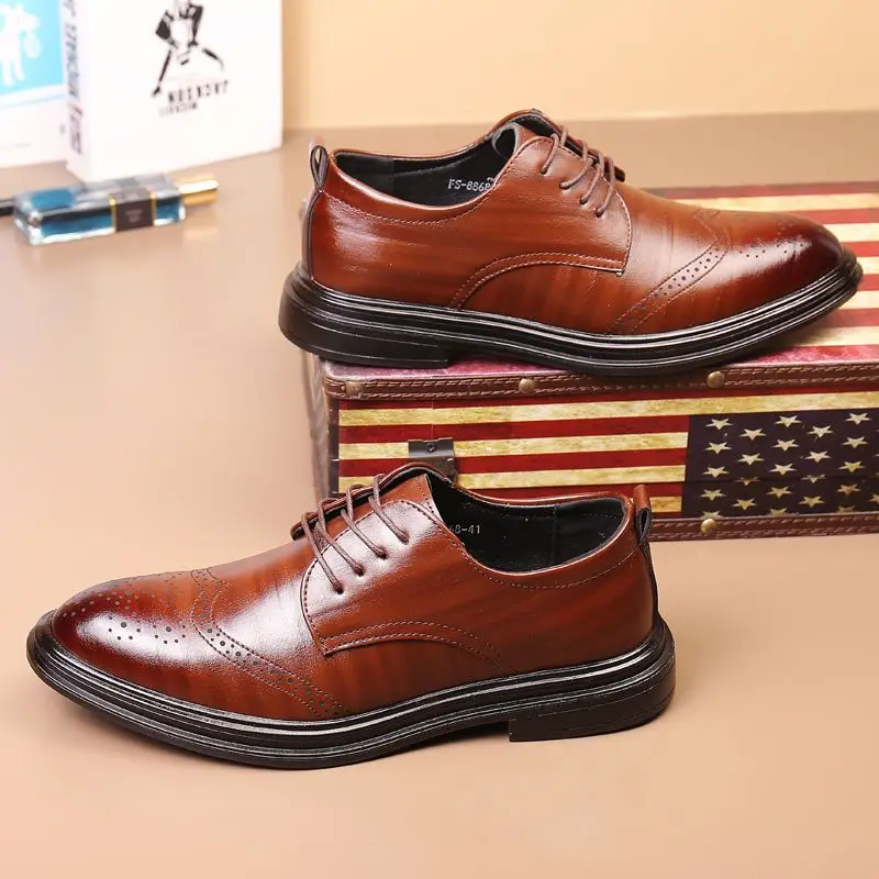ソリッドカラー ブラック 春秋 メンズ フォーマルシューズ  - Men Shoes Clearance のレビューと価格